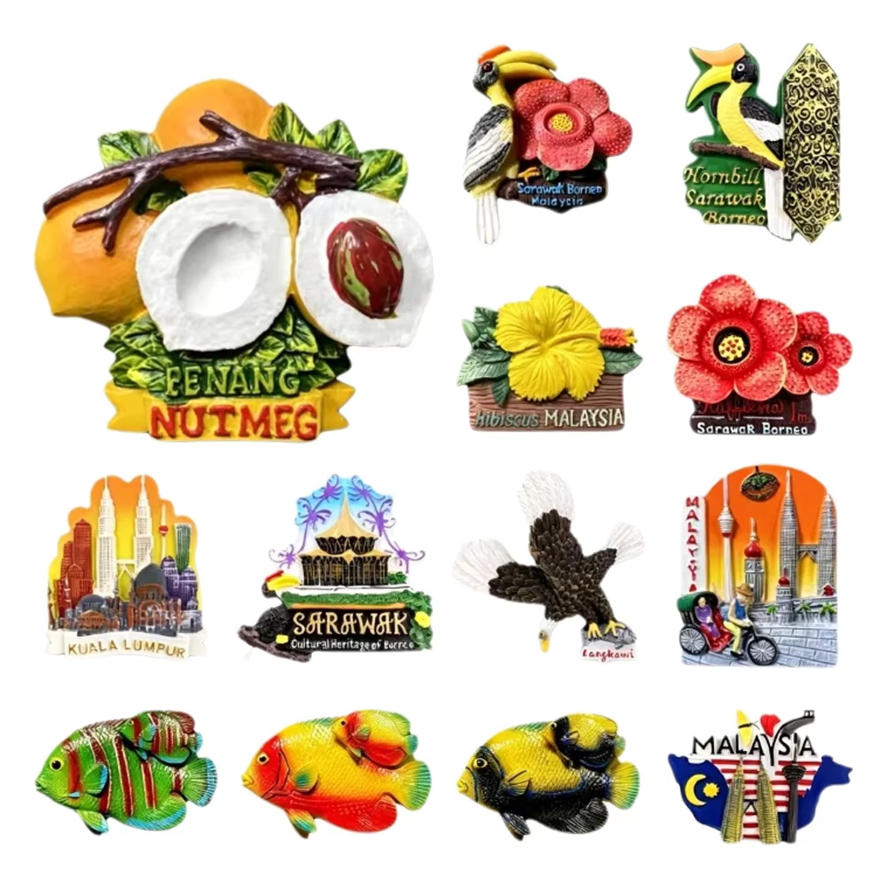 Home Decor Kuala Lumpur - 3D 말레이시아 냉장고 자석, 쿠알라룸푸르 사라왁