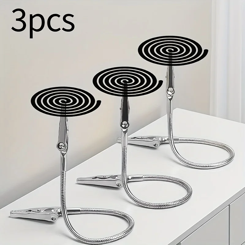 Incense Stick Holder - 모기향 홀더 클립 3개 세트, 조절