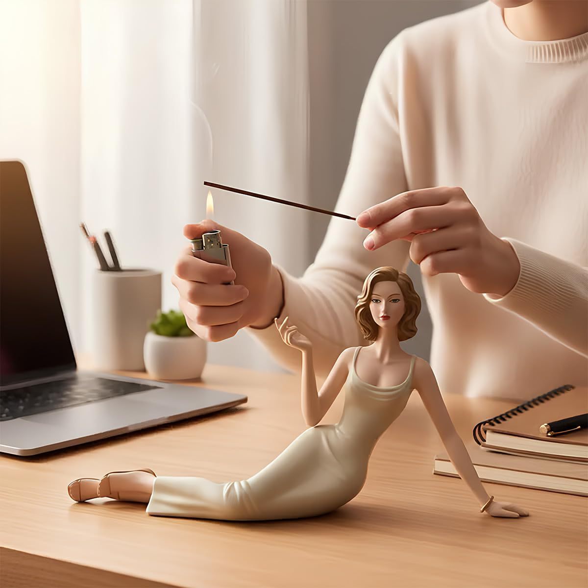 Incense Stick Holder - 수제 향꽂이 홀더 창의적인 레진 여성