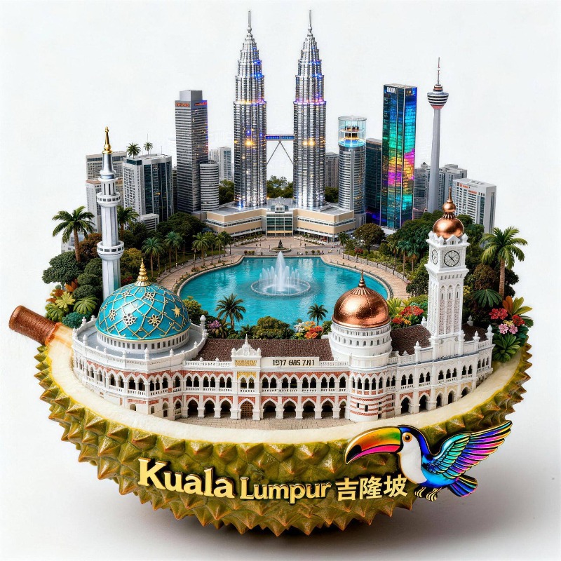 Home Decor Kuala Lumpur - 말레이시아 냉장고 자석 금속 소재 페트로나스