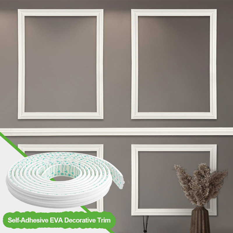Home Decor Wall Molding - 1롤 유연한 자가 접착 EVA 벽