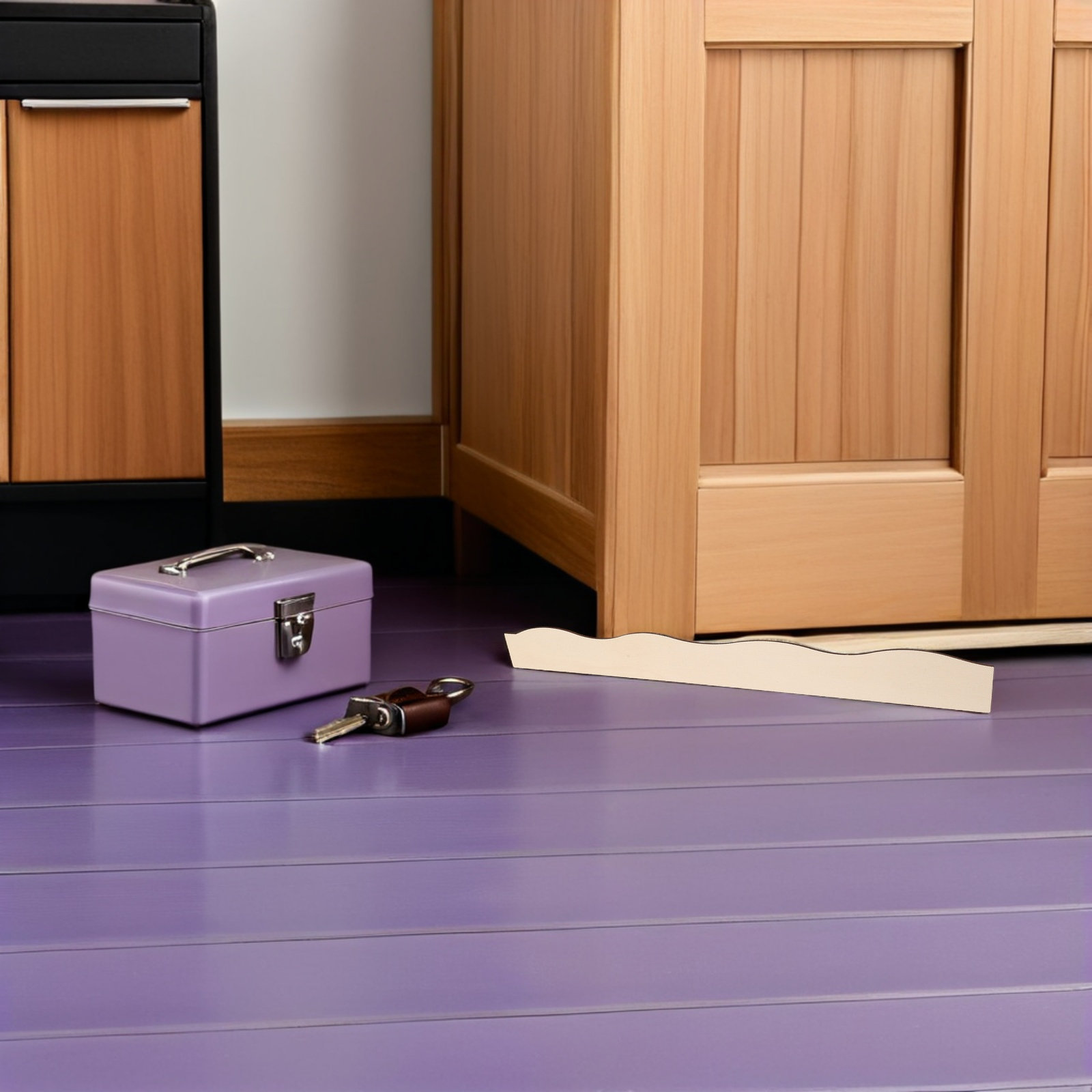 Home Decor Wall Molding - 12개 미완성 장식용 나무 웨이브 트림,