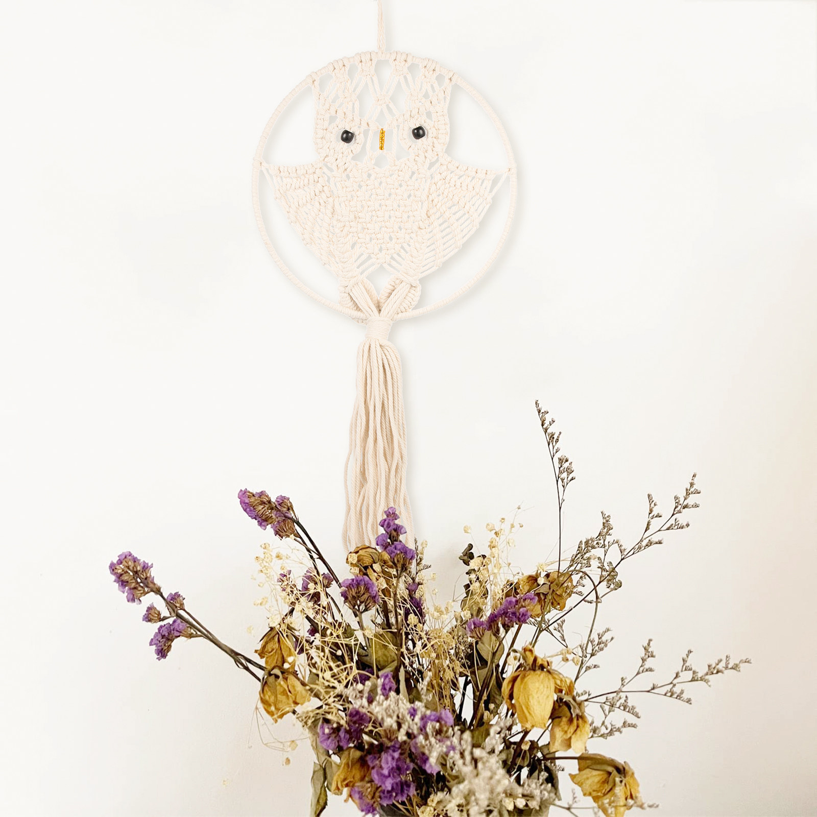 올빼미 마크라메 H 모양 태슬 벽걸이 태피스트리 장식  - Macrame Wall Hanging 리뷰 및 가격