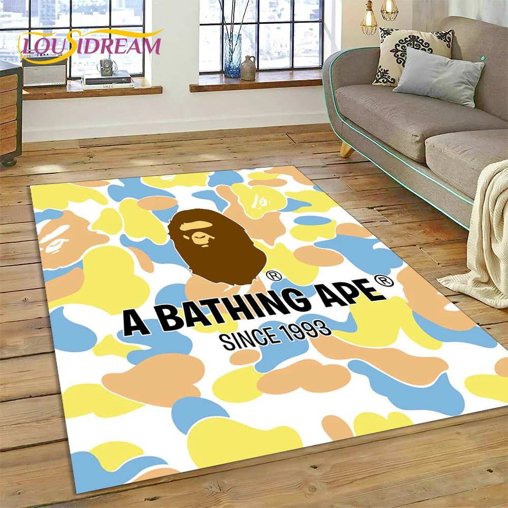 3D 인쇄 B-BAPE 패션 카펫 러그 침실 거실 홈  - Home Decor Online Game 리뷰 및 가격