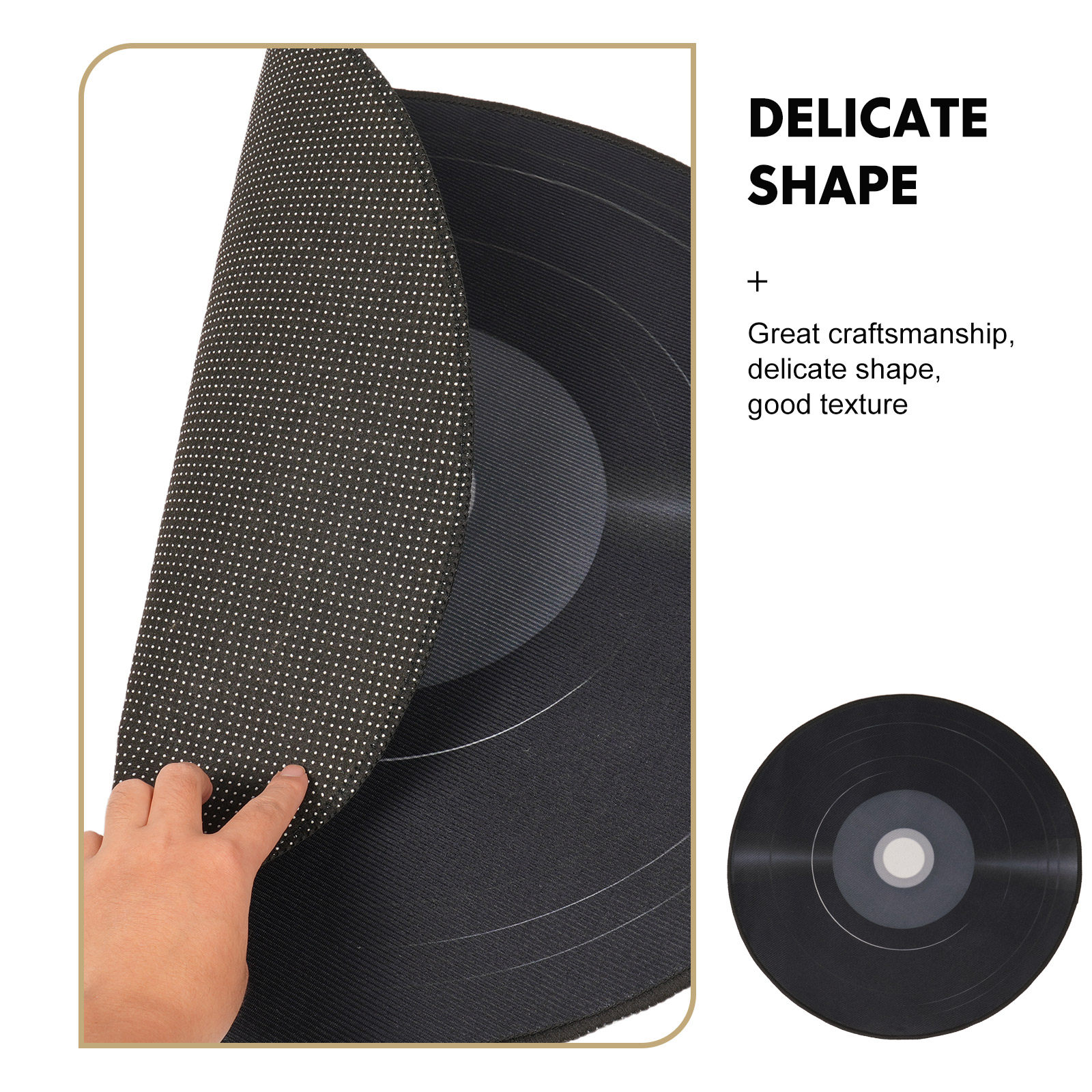검은색 바이닐 레코드 무늬 러그, 복고풍 원형 디자인, - Home Decor Vinyl Flooring 리뷰 및 가격