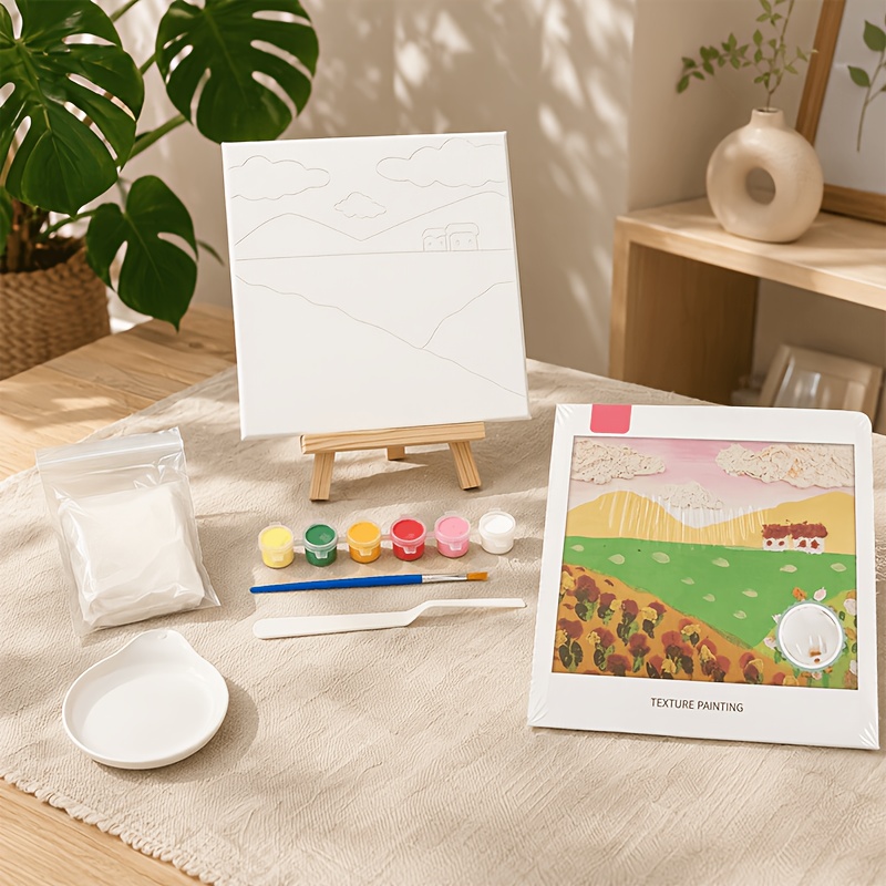 4가지 스타일의 풍경 텍스처 페인팅 키트. 6가지 색상 - Home Decor Color Palettes 리뷰 및 가격