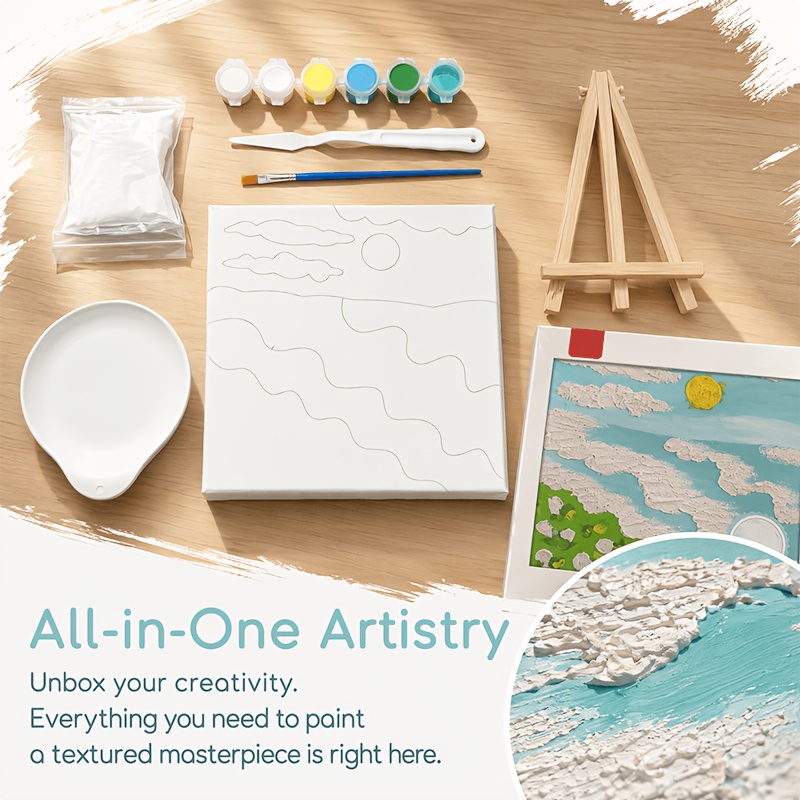 4가지 스타일의 풍경 텍스처 페인팅 키트. 6가지 색상 - Home Decor Color Palettes 리뷰 및 가격