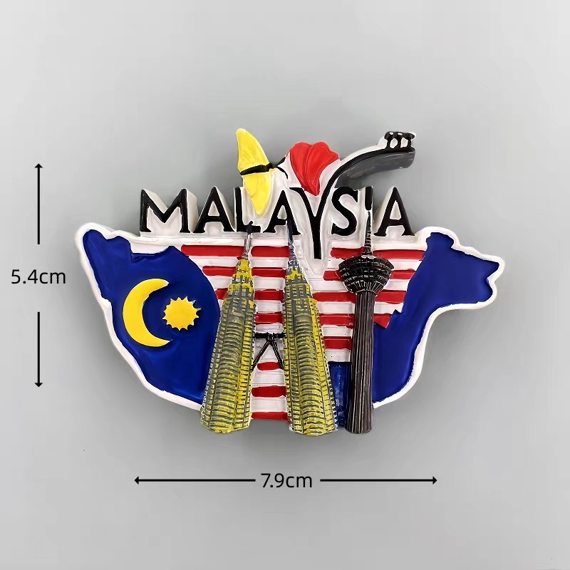 3D 말레이시아 냉장고 자석, 쿠알라룸푸르 사라왁 호른 - Home Decor Kuala Lumpur 리뷰 및 가격