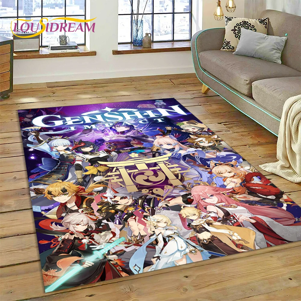 3D 최신 Genshin Impact 만화 게임 러그  - Home Decor Online Game 리뷰 및 가격