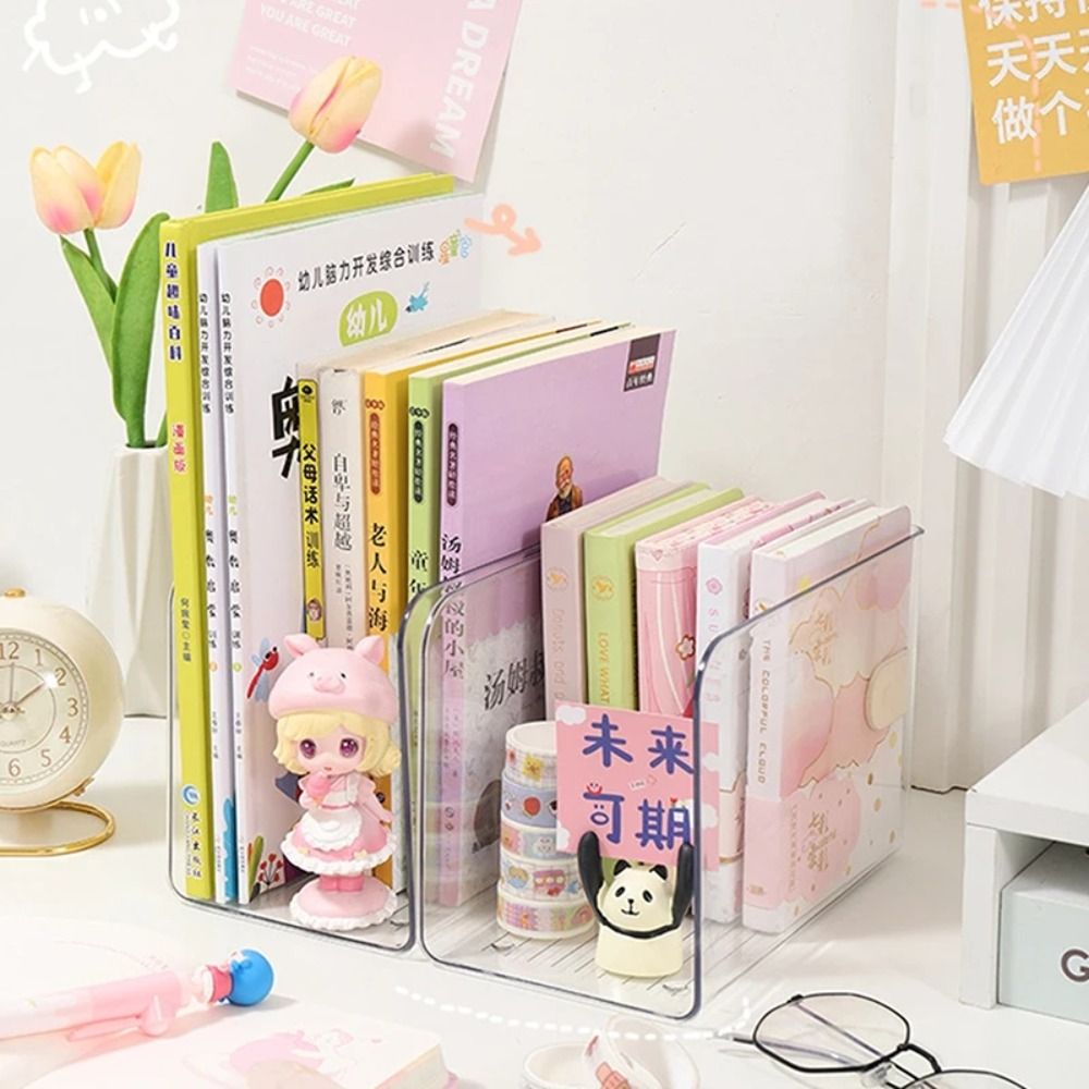 심플 아크릴 북 스탠드 U자형 자유 조합 책꽂이 투명  - Aesthetic Bookend 리뷰 및 가격