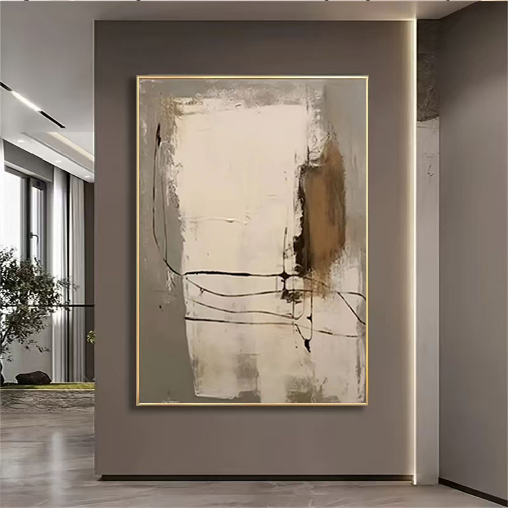 100% 손으로 그린 ​​유화 추상 팔레트 캔버스 그림 - Home Decor Color Palettes 리뷰 및 가격
