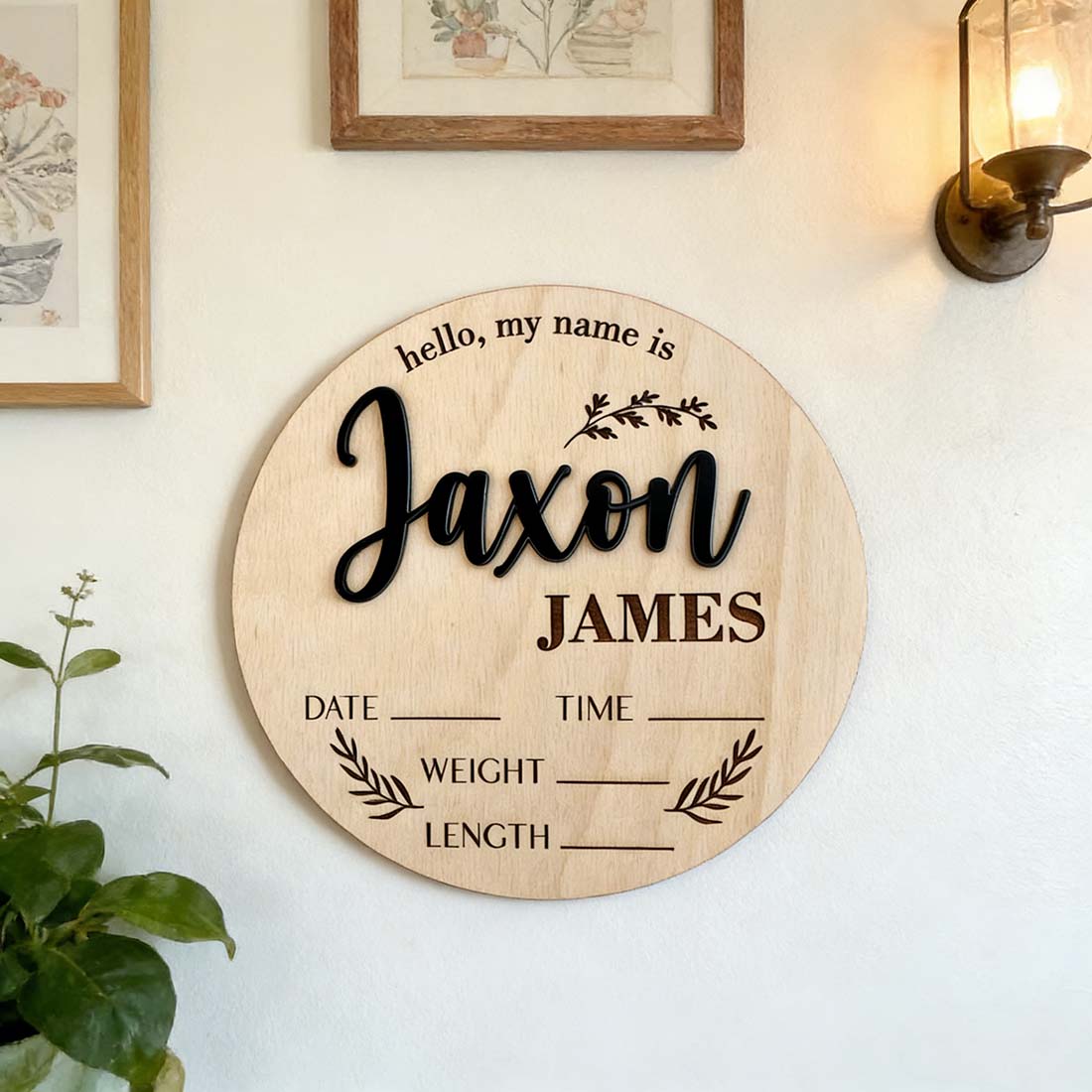 1Pc 맞춤형 아기 발표판 나무 이름표, 가정실 사무실 - Home Decor Names 리뷰 및 가격