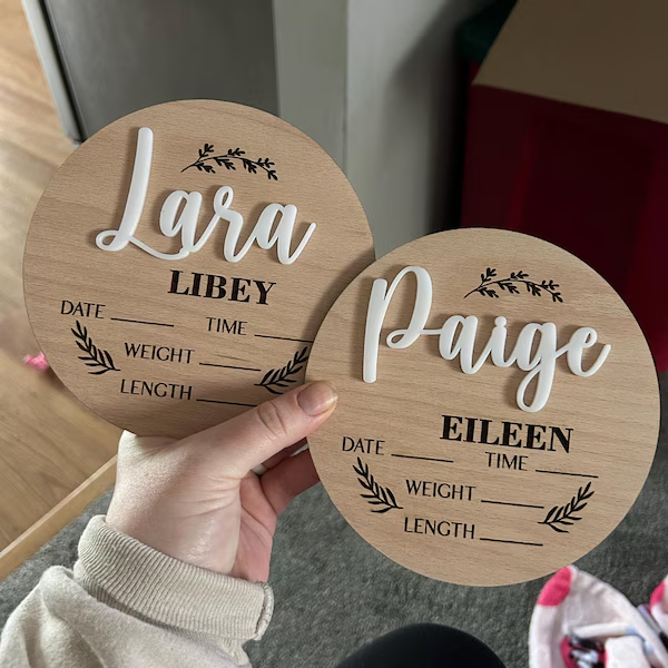 1Pc 맞춤형 아기 발표판 나무 이름표, 가정실 사무실 - Home Decor Names 리뷰 및 가격