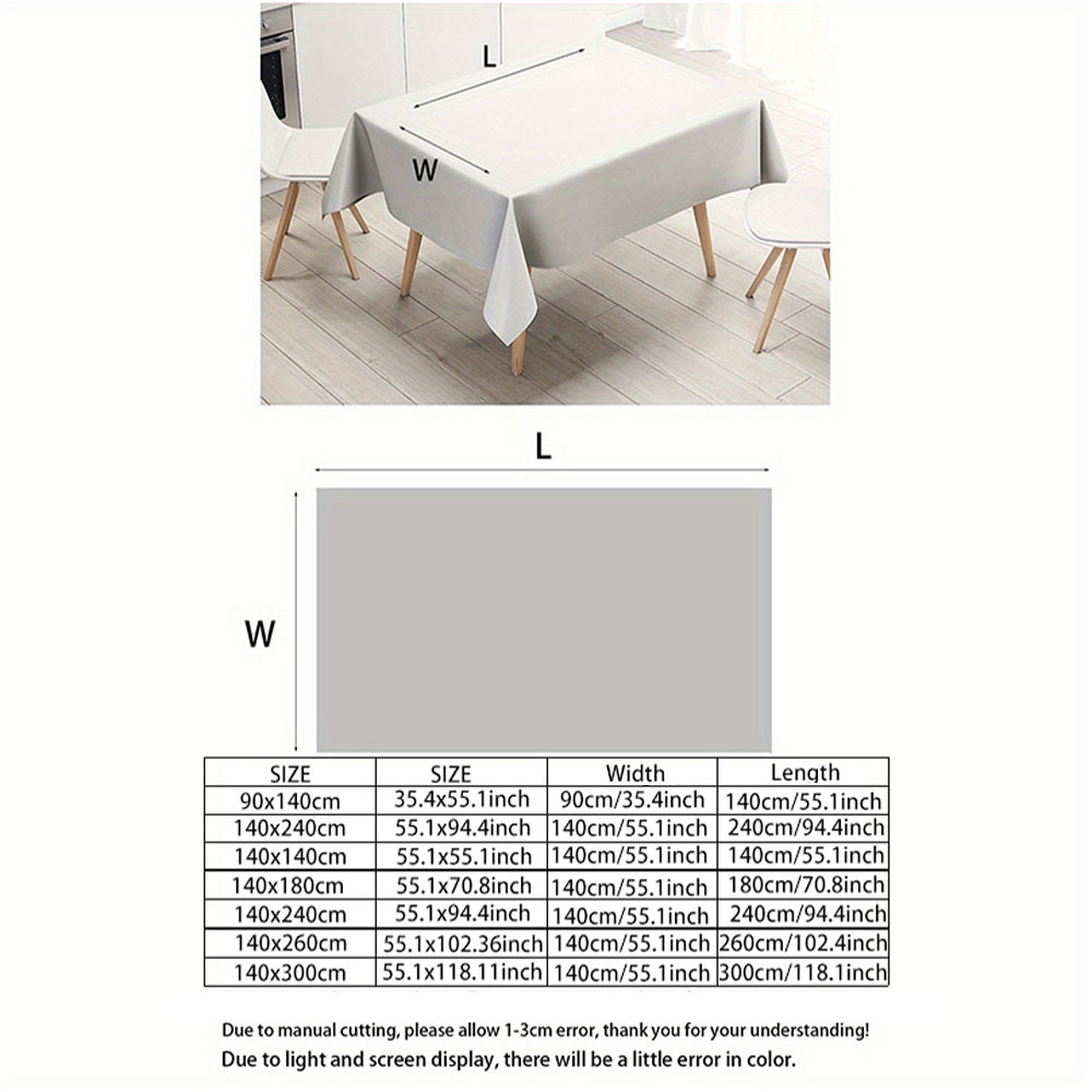 1개, 2D 플랫 프린트 테이블보, 조약돌 패턴, 기하 - Home Decor Color Palettes 리뷰 및 가격
