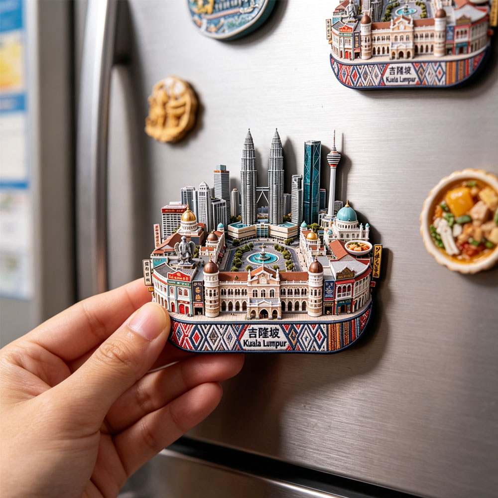 쿠알라룸푸르 금속 냉장고 자석3D 양각 여행 기념품 내 - Home Decor Kuala Lumpur 리뷰 및 가격