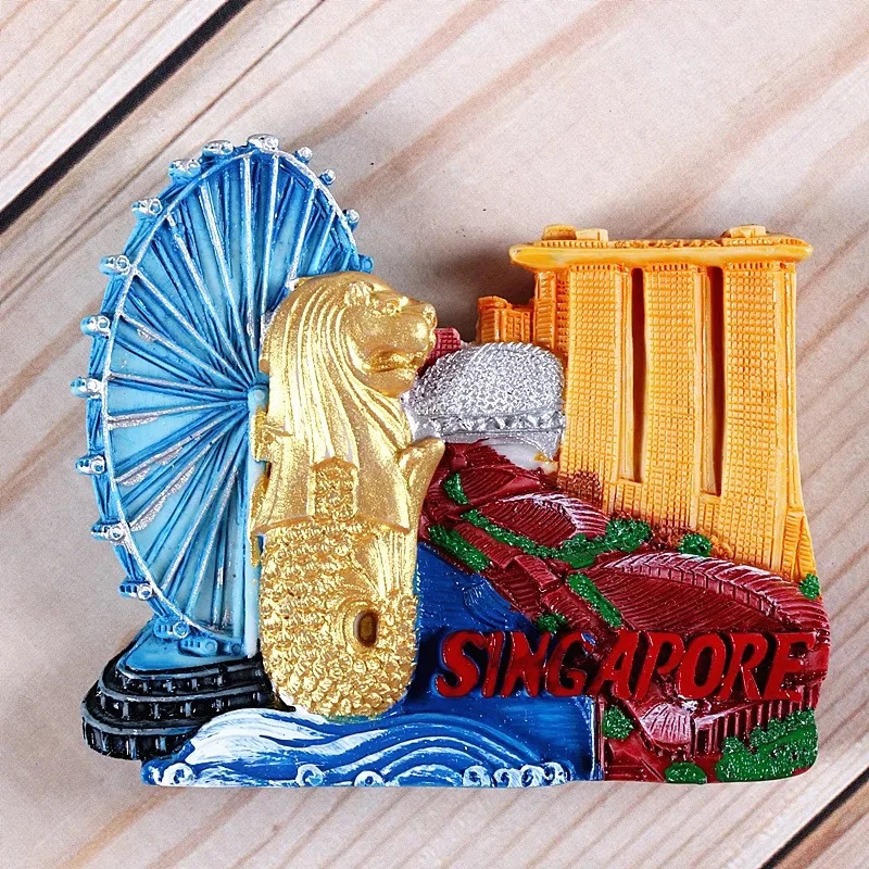 싱가포르 여행 기념품 머라이언 냉장고 스티커, 태국 말 - Home Decor Kuala Lumpur 리뷰 및 가격