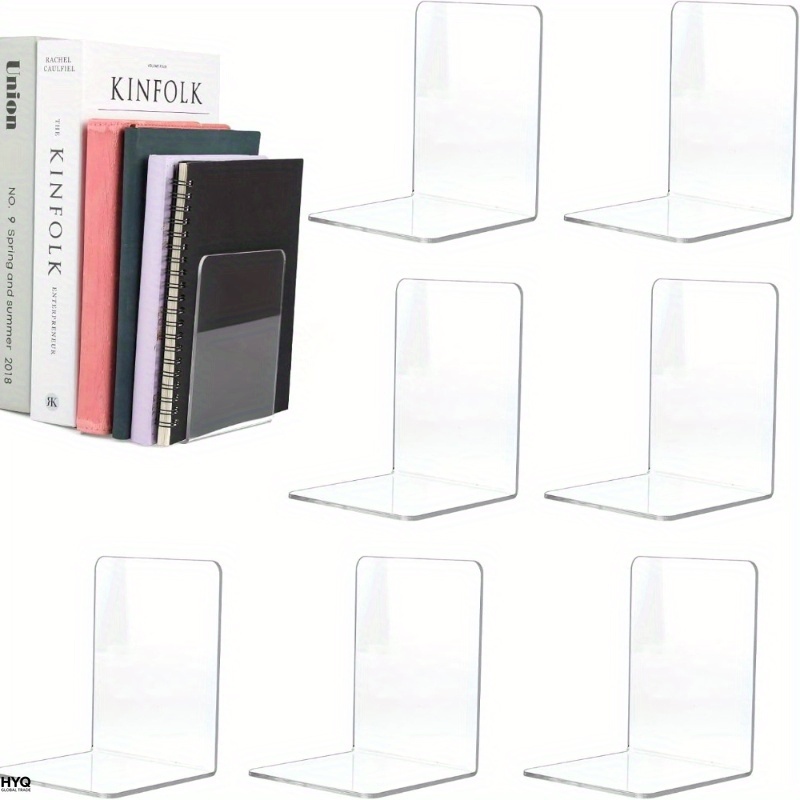4/8개 세트 투명 아크릴 북엔드 - 사무실, 가정 및 - Aesthetic Bookend 리뷰 및 가격
