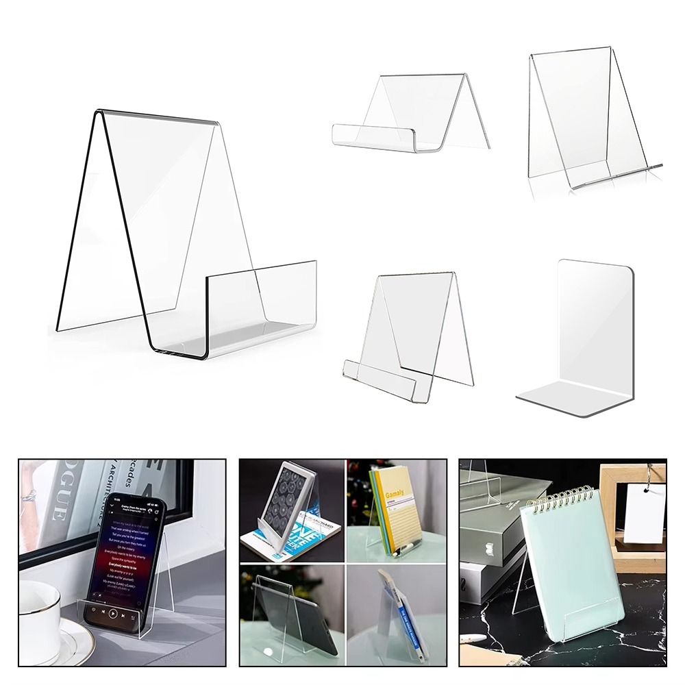 미니멀리스트 아크릴 책꽂이 투명 다기능 CD 디스플레이 - Aesthetic Bookend 리뷰 및 가격
