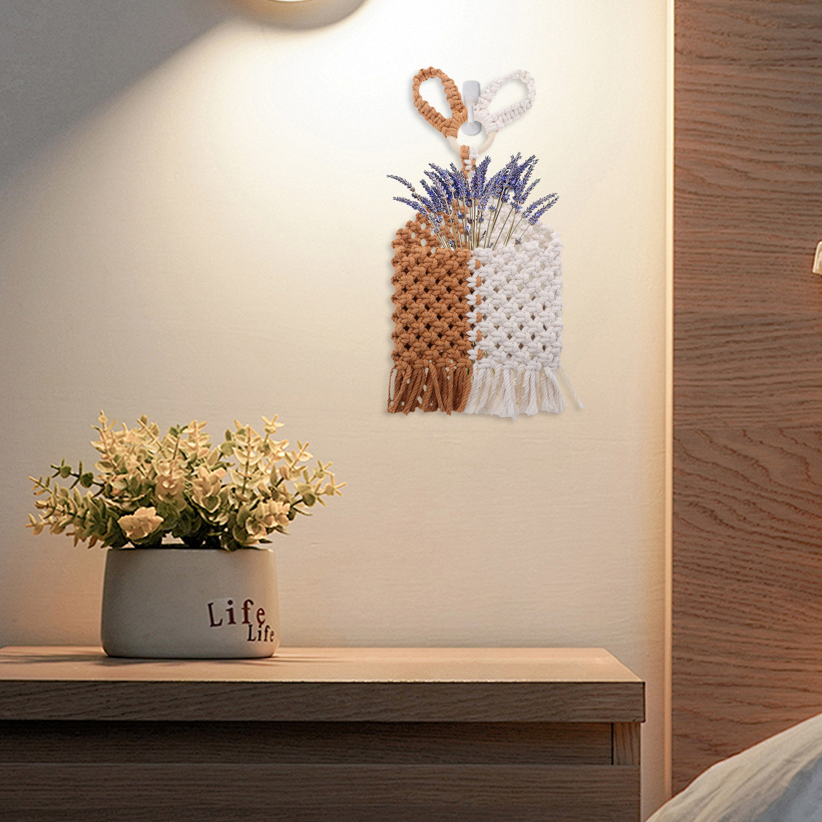 면 소재 수공예 마크라메 벽걸이 보헤미안 스타일 화분  - Macrame Wall Hanging 리뷰 및 가격