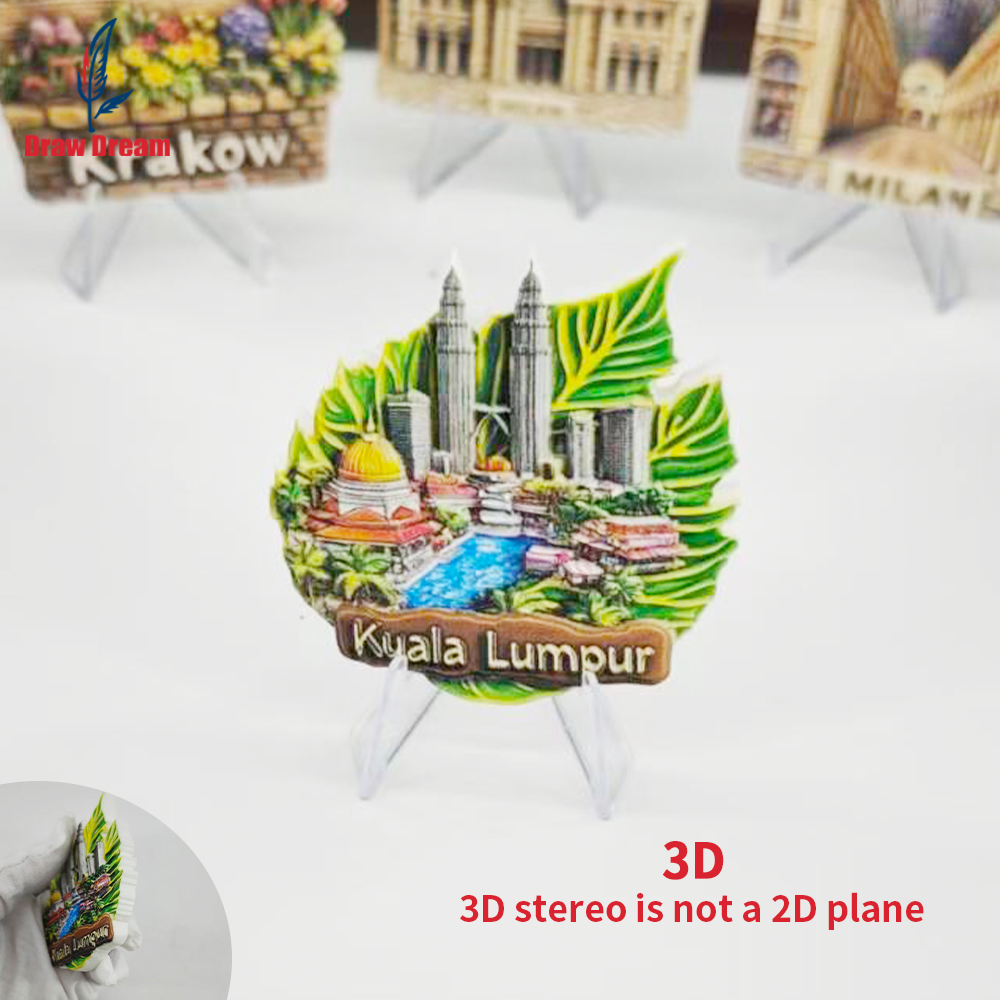 1개 쿠알라룸푸르 크리에이티브 3D 엠보싱 냉장고 자석 - Home Decor Kuala Lumpur 리뷰 및 가격