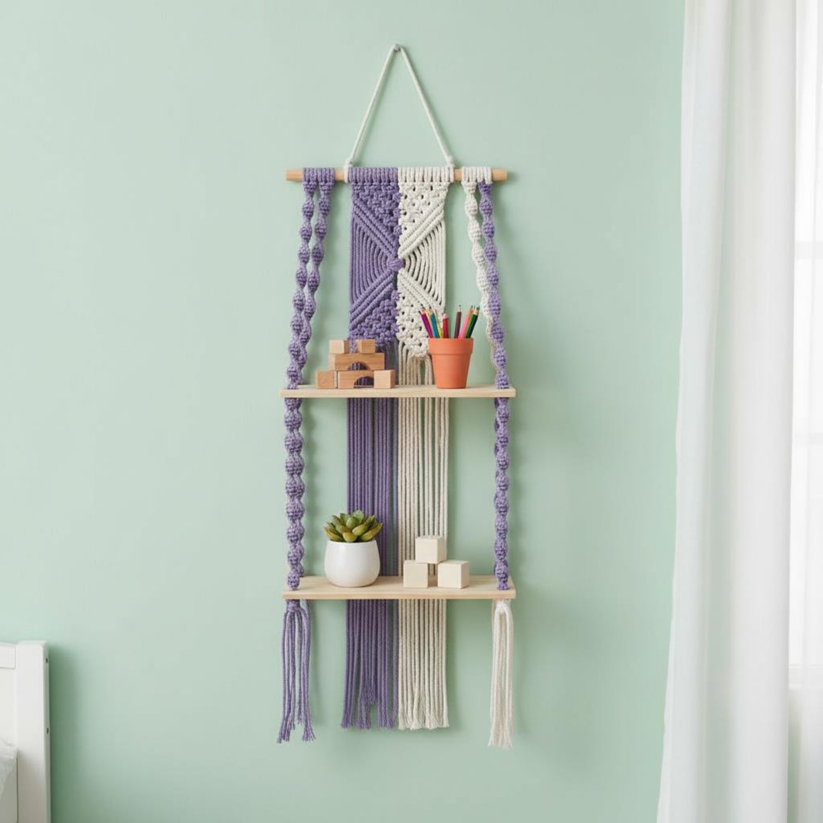 보헤미안 벽걸이 선반 수제 마크라메 걸이형 선반 보헤미 - Macrame Wall Hanging 리뷰 및 가격