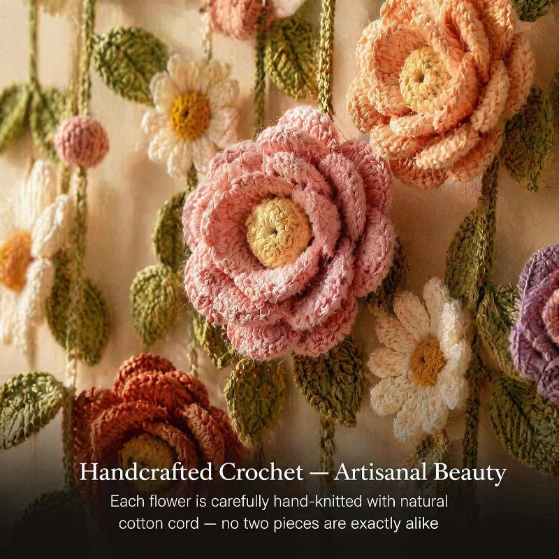 새로운 보헤미안 스타일 수제 면 꽃무늬 크로셰 마크라메 - Macrame Wall Hanging 리뷰 및 가격