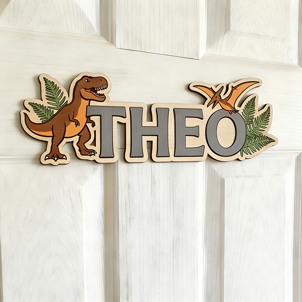 가장 사랑하는 아기를 위한 맞춤형 공룡 이름표, 티라노 - Home Decor Names 리뷰 및 가격