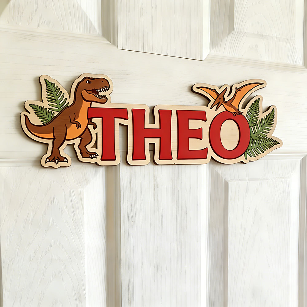 가장 사랑하는 아기를 위한 맞춤형 공룡 이름표, 티라노 - Home Decor Names 리뷰 및 가격