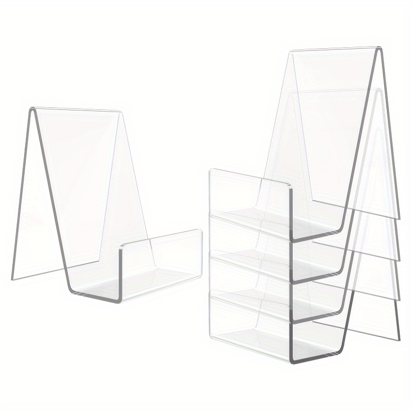 4/8pcs 투명 아크릴 스탠드, 데스크탑 아크릴 책  - Aesthetic Bookend 리뷰 및 가격