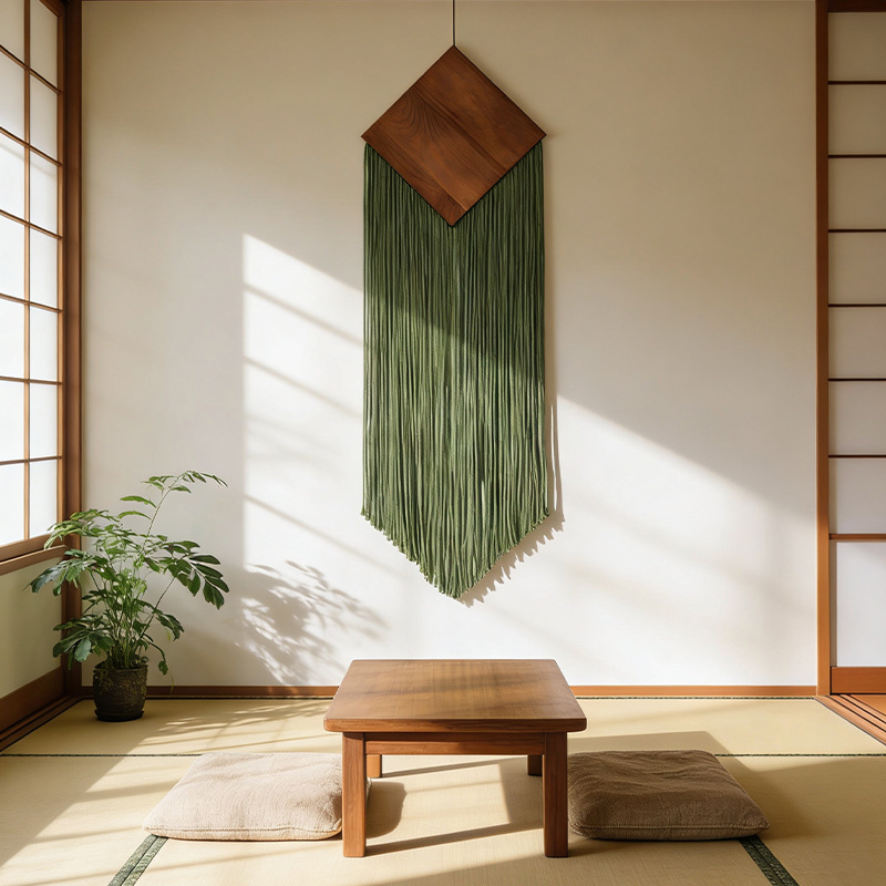 보헤미안 스타일 면로프 직조 태피스트리, 드롭형 프린지 - Macrame Wall Hanging 리뷰 및 가격