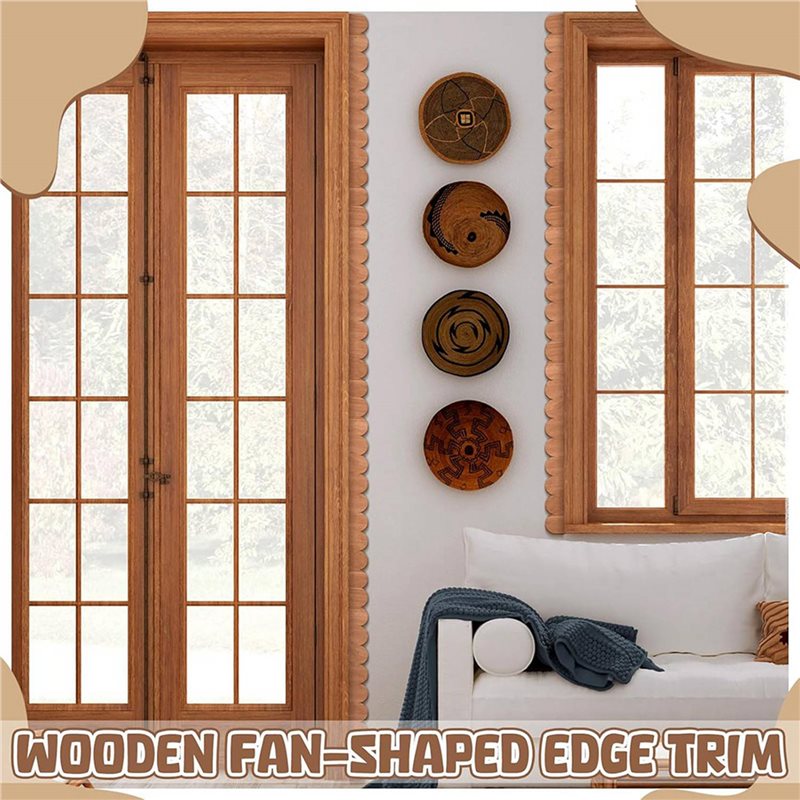 WCS-72개 미완성 스캘럽 장식 목재 트림 장식용 목 - Home Decor Wall Molding 리뷰 및 가격