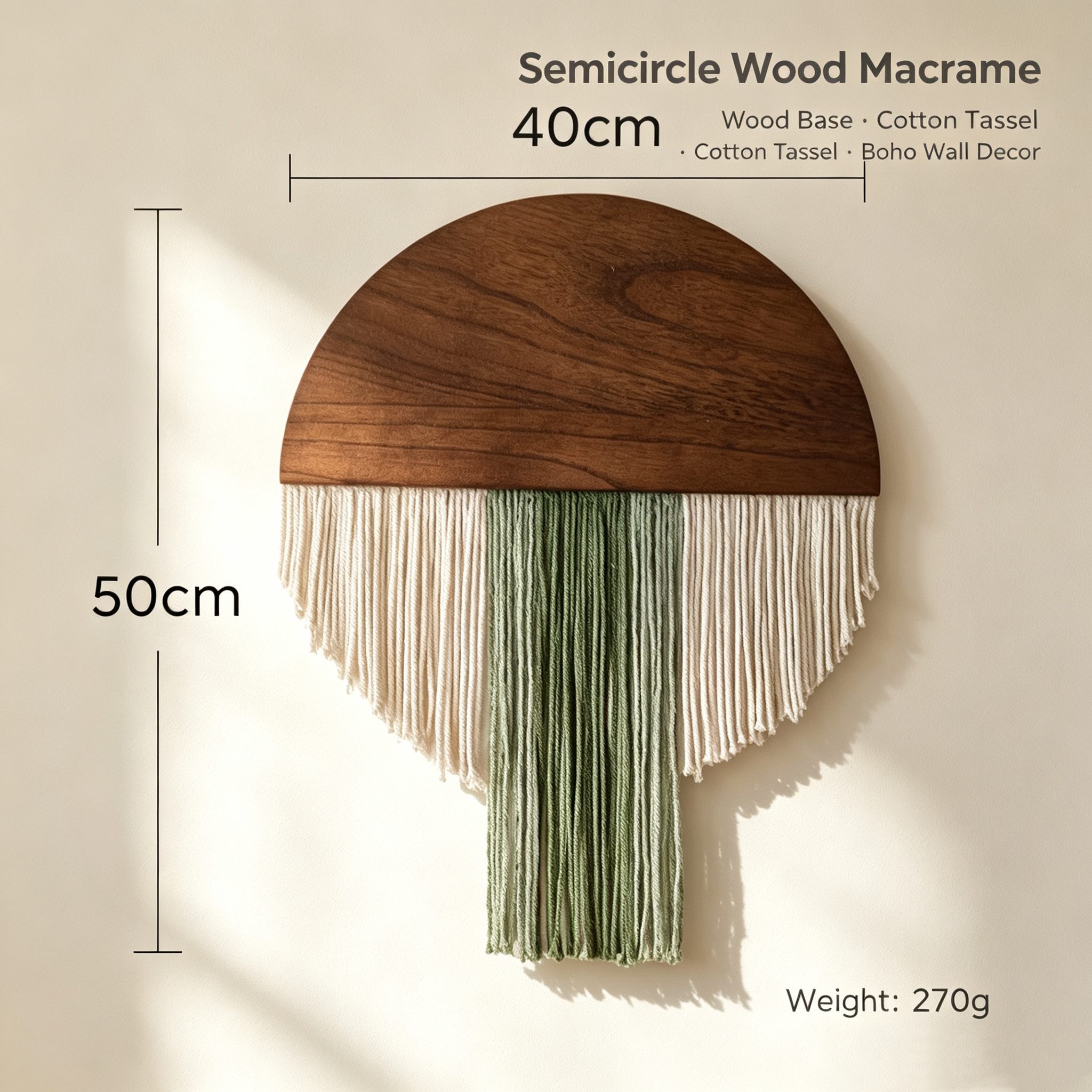 보헤미안 스타일의 매듭 장식 벽걸이, 손으로 짠 나뭇잎 - Macrame Wall Hanging 리뷰 및 가격