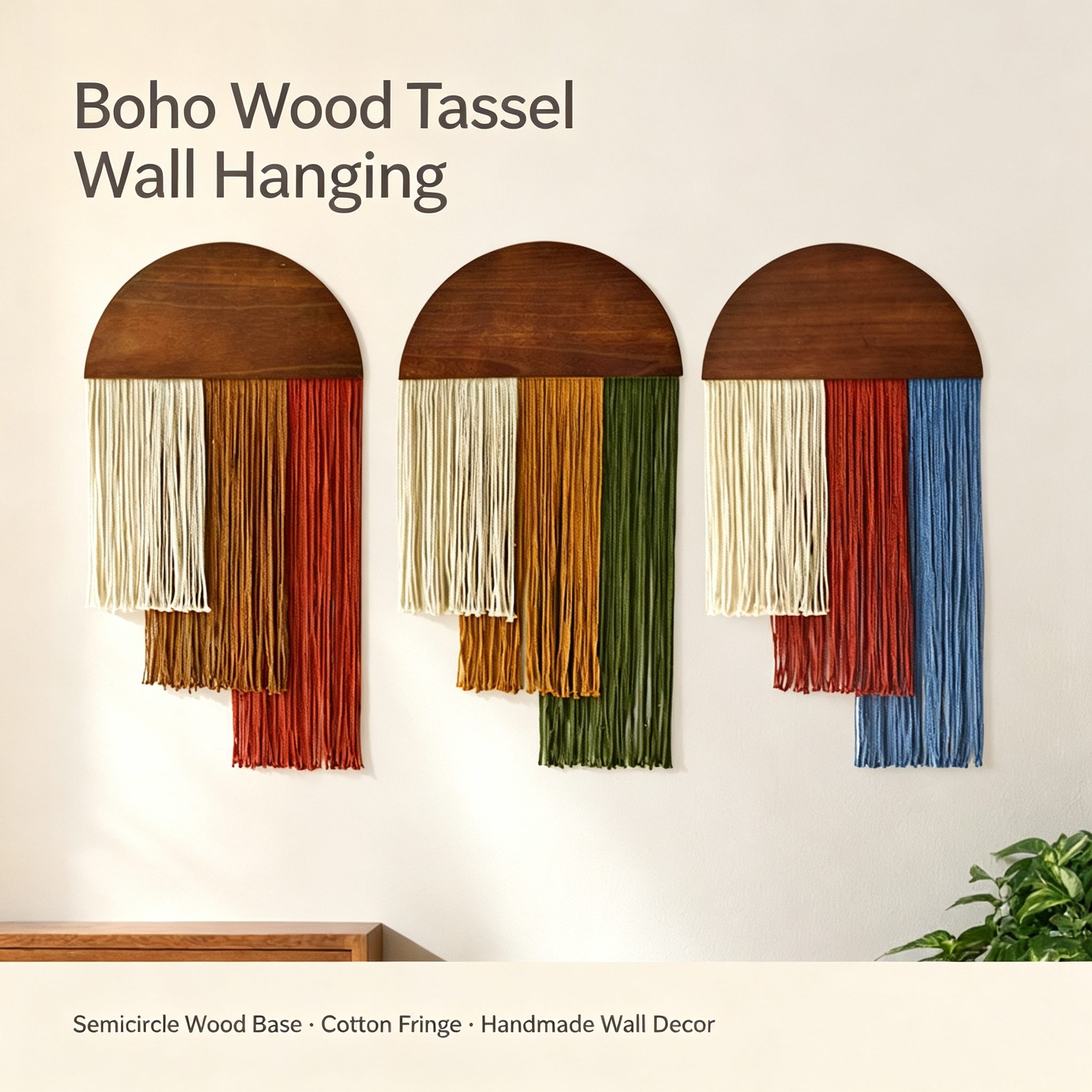 보헤미안 스타일의 매듭 장식 벽걸이, 손으로 짠 나뭇잎 - Macrame Wall Hanging 리뷰 및 가격