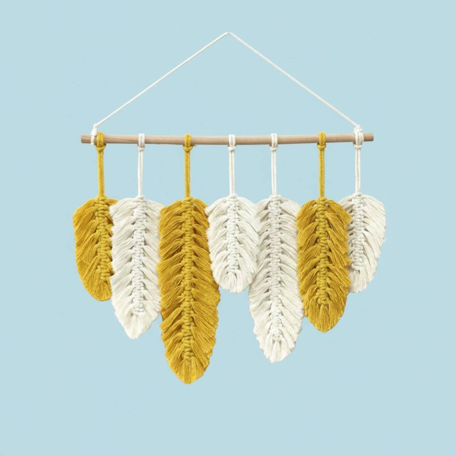 마크라메 깃털 벽걸이 수공예 나뭇잎 벽걸이 나뭇잎 태슬 - Macrame Wall Hanging 리뷰 및 가격