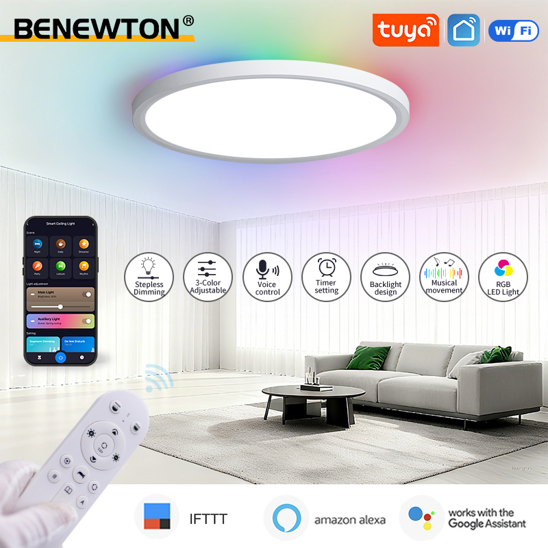 BENEWTON 투야 스마트 와이파이 천장 조명 RGB - Home Decor App Free 리뷰 및 가격