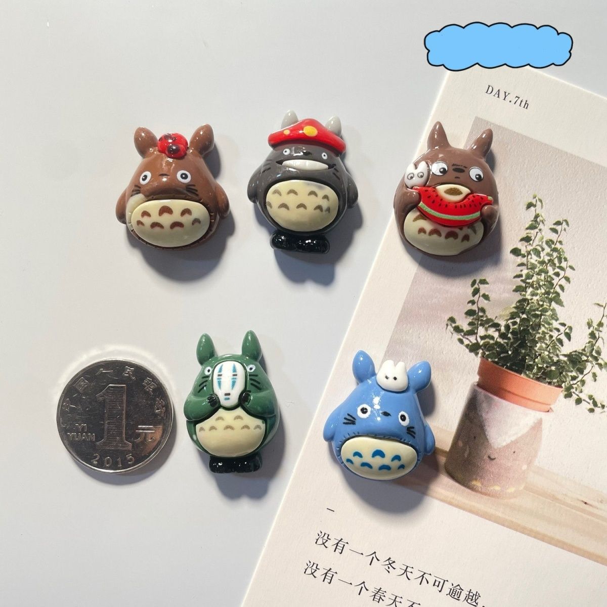 토토로 애니메이션 레진 냉장고 자석 귀여운 만화 캐릭터 - Home Decor Kolkata 리뷰 및 가격